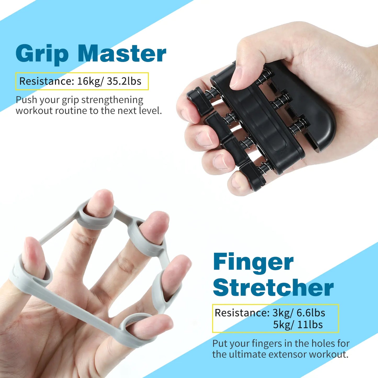 Hand Grip Strength Trainer Set – Adjustable Resistance for Stronger Hands & Forearms