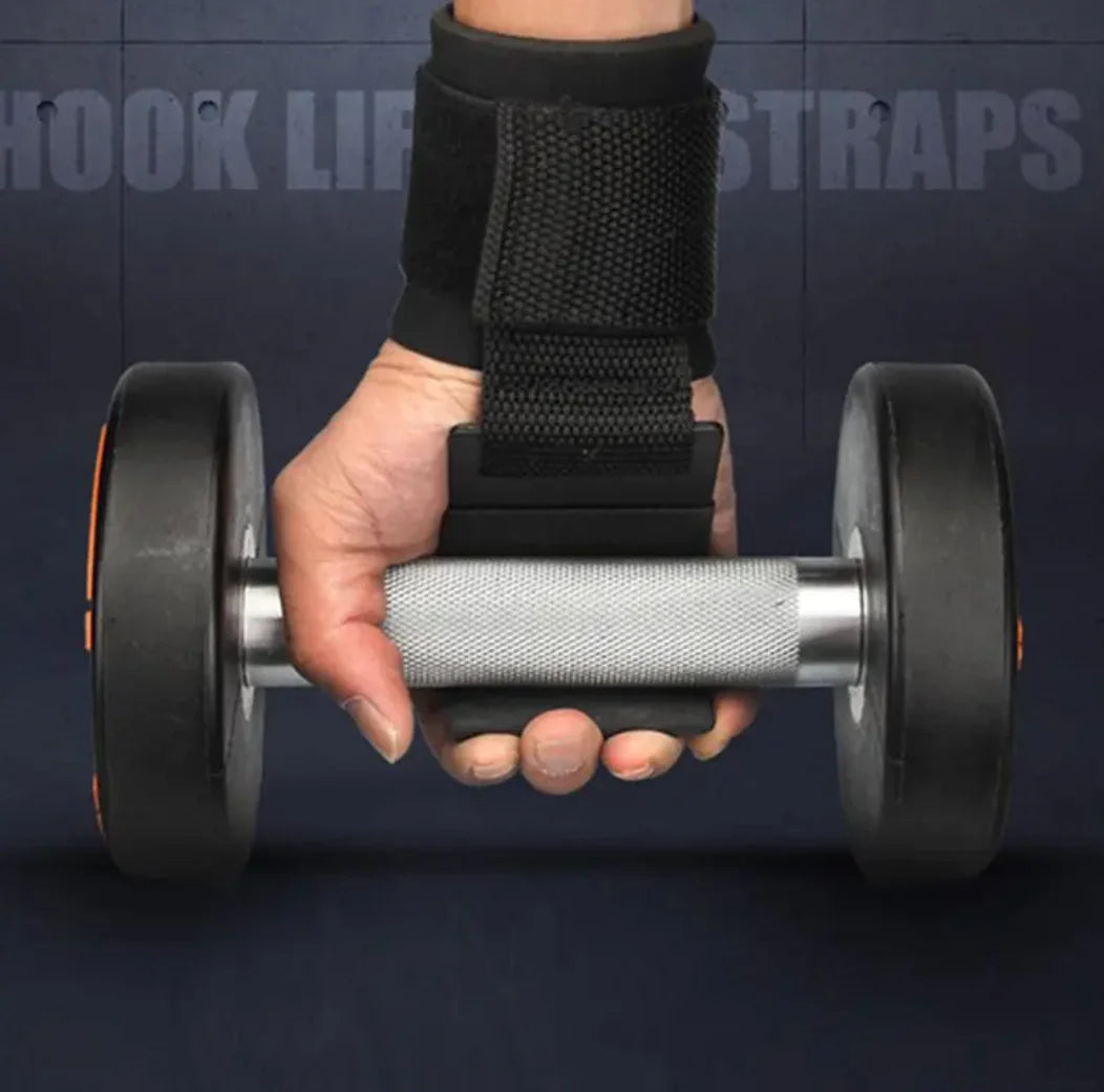 Heavy-Duty Weightlifting Hooks – Wrist Support for Deadlifts & Pulls