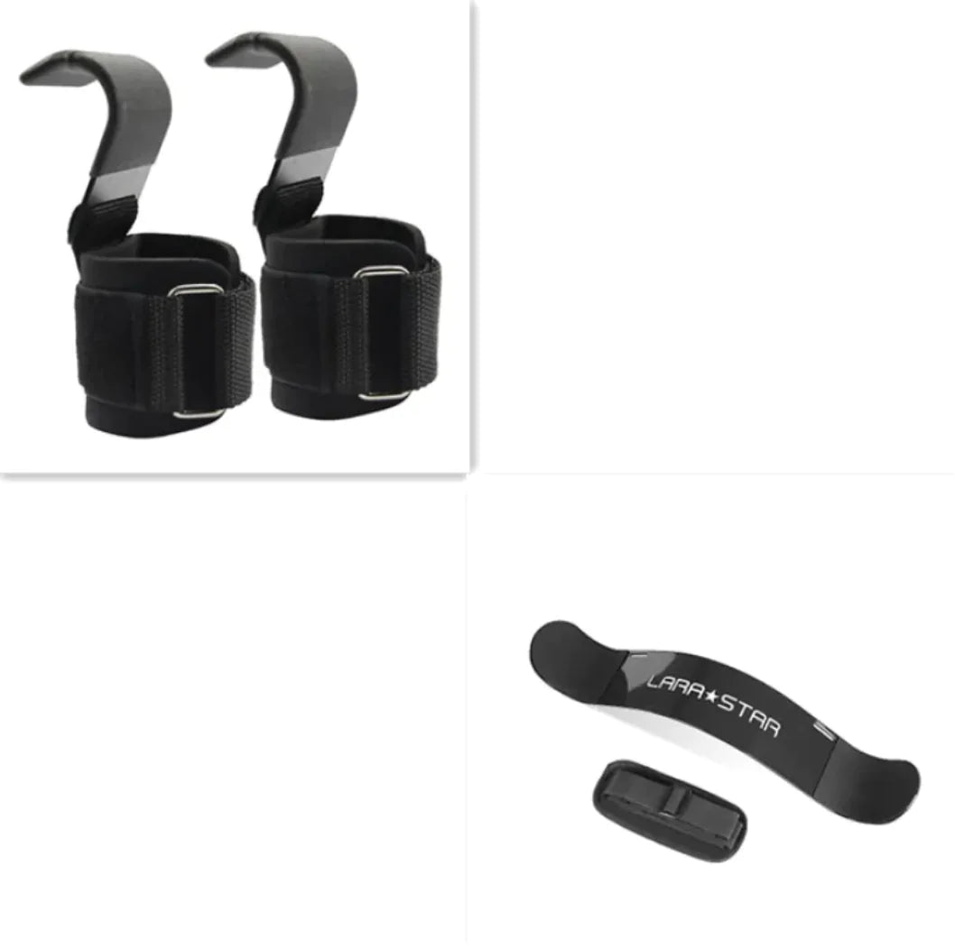 Heavy-Duty Weightlifting Hooks – Wrist Support for Deadlifts & Pulls