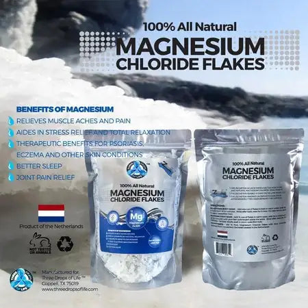 100% Pure Magnesium Chloride Flakes – Premium Bath Soak & Muscle Recovery