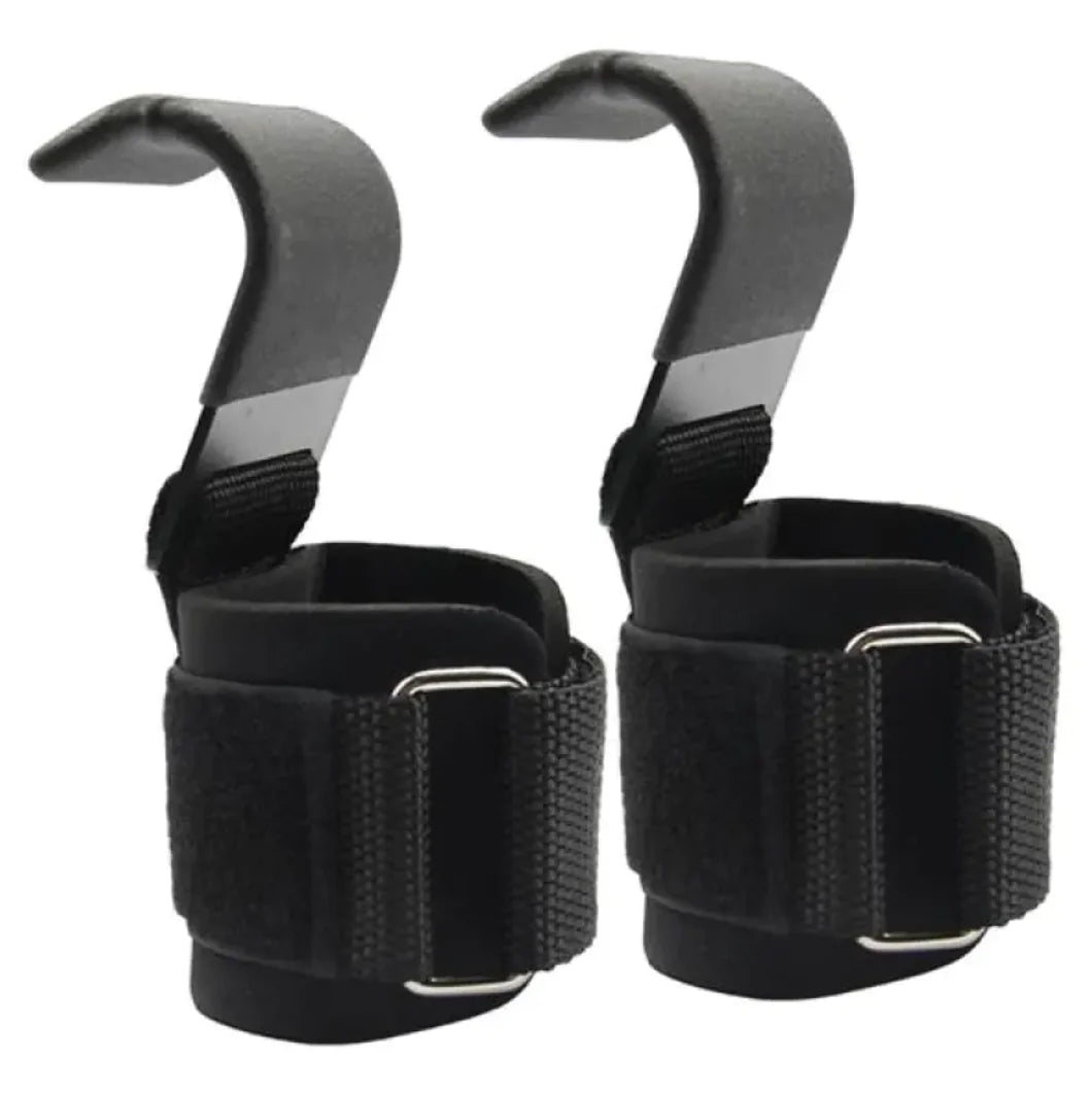 Heavy-Duty Weightlifting Hooks – Wrist Support for Deadlifts & Pulls