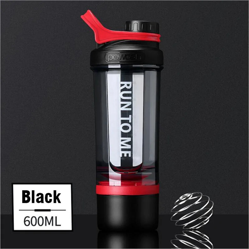 600ML Protein Shaker Bottle – BPA-Free Gym & Fitness Mixer Cup