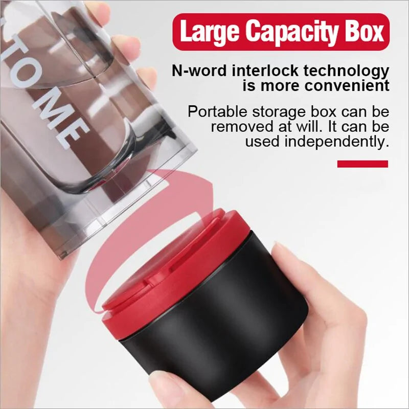 600ML Protein Shaker Bottle – BPA-Free Gym & Fitness Mixer Cup